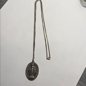 MEDAL MARY 1830 VINTAGE STERLING SILVER